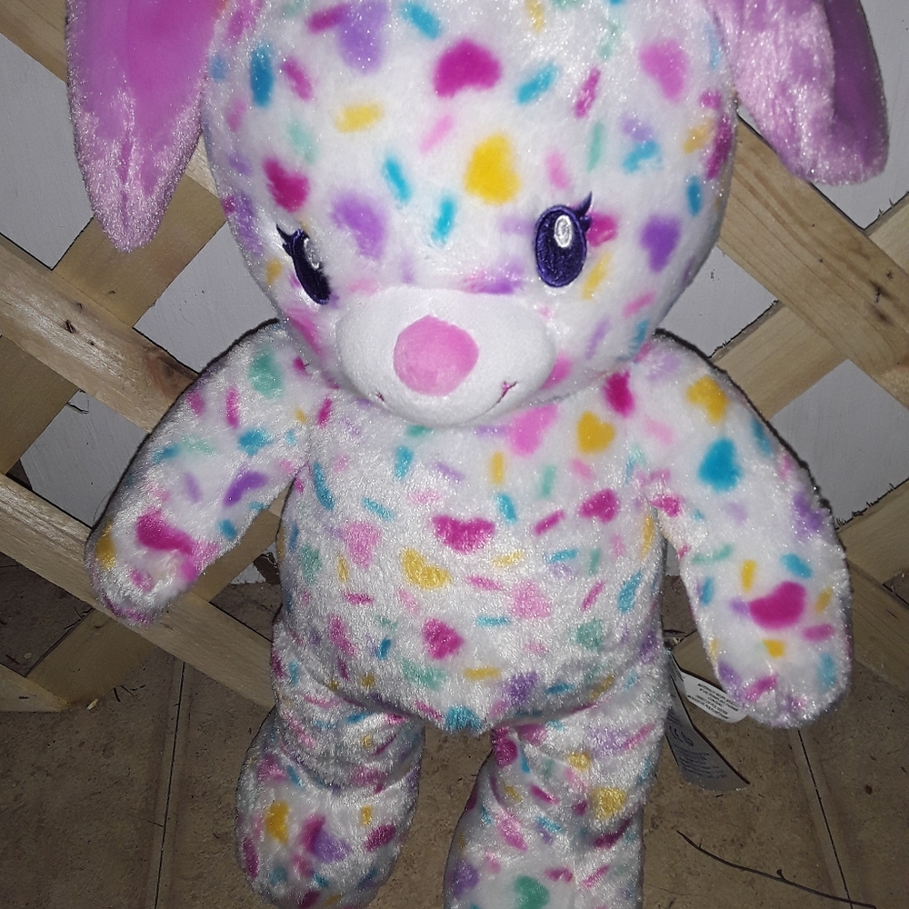 Build a Bear Confetti Puppy Dog with cupcake paws